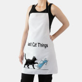 Grappige 'Gewoon Dingen Die Katten Doen' Zwarte Ka Schort (Insitu)