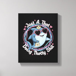 Grappige "Gewoon Een Thot" Walvis Grafische Print