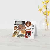 Grappige gewoonten van honden in katten kaart (Gele Bloem)