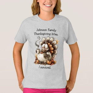 Grappige gezamenlijke diner "Ik heb het overleefd. T-shirt
