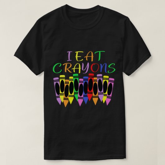 Grappige Gezegde artiest kleuren tekening schilder T-shirt (Design voorkant)
