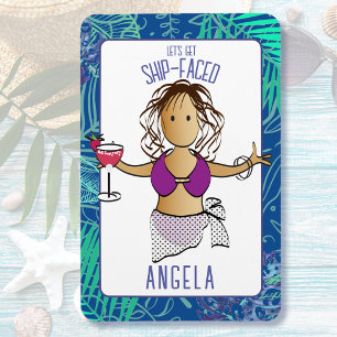 Grappige Gezegden Cartoon Tropisch voor Haar Cruis Magneet