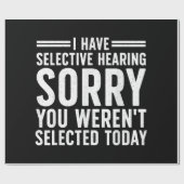 Grappige gezegden kunst voor sarcastische mensen M Cadeaupapier (Vlak)