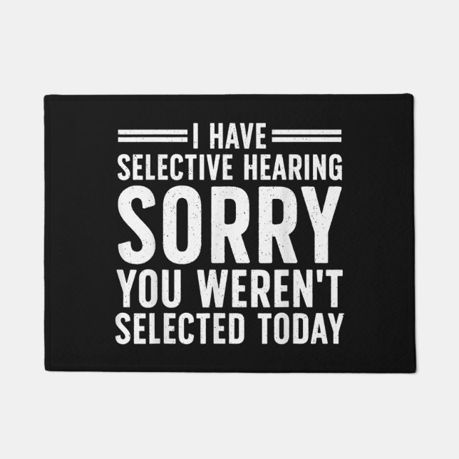 Grappige gezegden kunst voor sarcastische mensen M Deurmat (Voorkant)