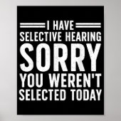 Grappige gezegden kunst voor sarcastische mensen M Poster (Voorkant)