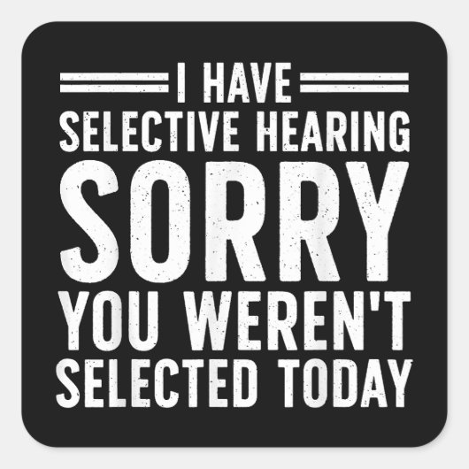 Grappige gezegden kunst voor sarcastische mensen M Vierkante Sticker (Voorkant)