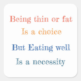 Grappige gezegden vierkante sticker