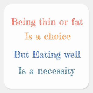 Grappige gezegden vierkante sticker