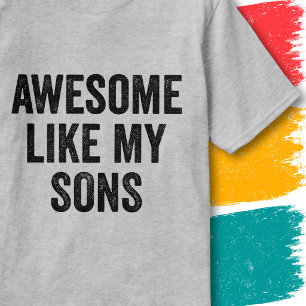 Grappige gezegdes voor de familie retro geweldig z t-shirt