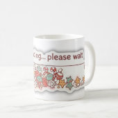 Grappige Gezellige Kerstvakantie Laadbalk voor de Koffiemok (Voorkant rechts)