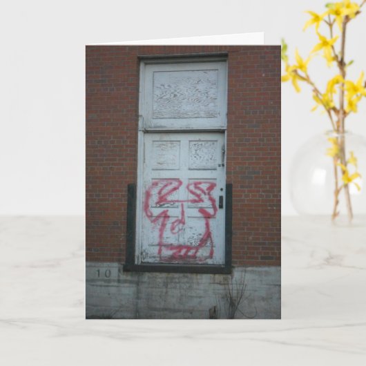 "Grappige gezicht van Hamm's Brewery" Verjaardagsk Kaart (Gele Bloem)