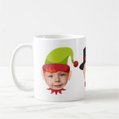 Grappige Gezichten Elf & Kerstman Mok (Links)