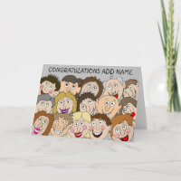 Grappige gezichten Gefeliciteerd