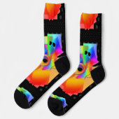 Grappige gezichten in zwarte glazen sokken (Links)