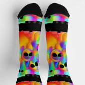 Grappige gezichten in zwarte glazen sokken (Top)