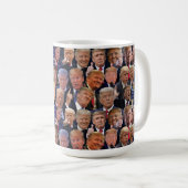 Grappige Gezichten Van Trump Koffiemok (Voorkant rechts)