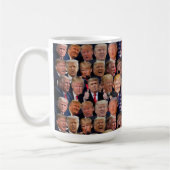 Grappige Gezichten Van Trump Koffiemok (Links)