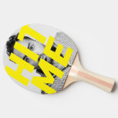 Grappige gezichtsfoto tafeltennisbatje (Zijkant)