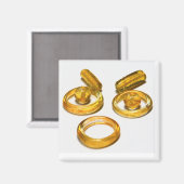 Grappige gezichtsmagneet magneet (Voorkant / Achterkant)