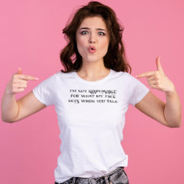 Grappige Gezichtsreactie op wanneer u spreekt T-shirt