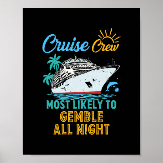 Grappige gezinscruise bemanning meest waarschijnli poster
