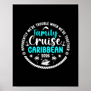 Grappige gezinscruise Caraïben 2026 Gezinscruise Poster
