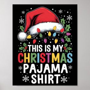 Grappige gezinskerstpyjama Dit is mijn kerst Poster