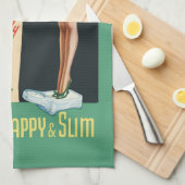 Grappige gezondheid Ad BILE BONEN Theedoek (Quarter Fold)