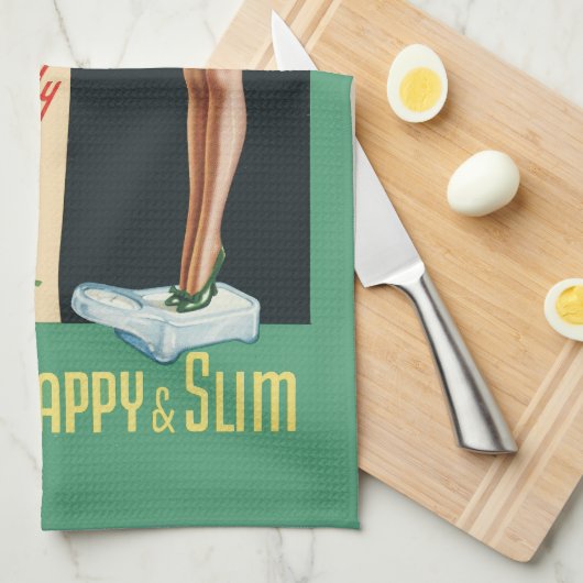 Grappige  gezondheid Ad BILE BONEN Theedoek (Quarter Fold)