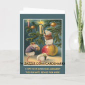 Grappige gezondheid en veiligheid kerst feestdagen kaart (Achterkant)