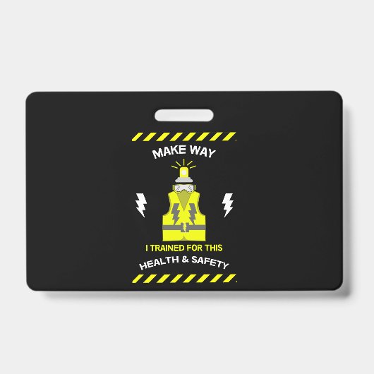 Grappige Gezondheid En Veiligheid | NEBOSH | Funct Badge (Voorzijde)