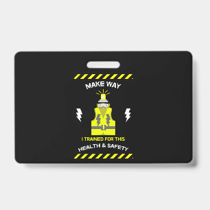 Grappige Gezondheid En Veiligheid NEBOSH Offic Badge