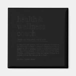 Grappige Gezondheid Wellness Coach Citaat Definiti Magneet