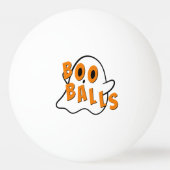 Grappige Ghost Boo Balls Dirty Joke Halloween Pingpongbal (Voorkant)