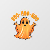 Grappige Ghost Boo Halloween Raamsticker (Vel)