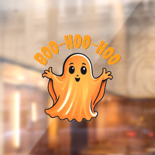 Grappige Ghost Boo Halloween Raamsticker