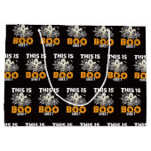 Grappige Ghost Boo Sheet Halloween Groot Cadeauzakje (Achterkant)