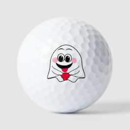 Grappige Ghost emoji! Golfballen