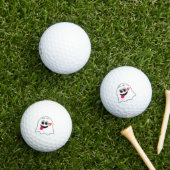 Grappige Ghost emoji! Golfballen (Insitu Gras)