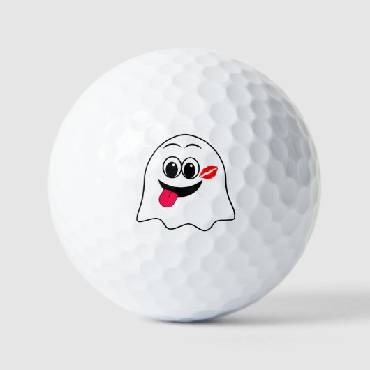 Grappige Ghost emoji! Golfballen (Voorkant)