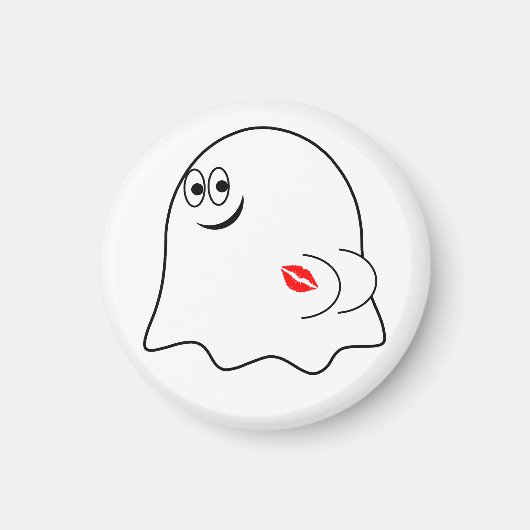 Grappige Ghost emoji! Magneet (Voorkant)