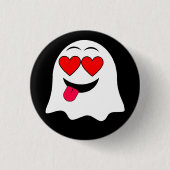 Grappige Ghost emoji! Ronde Button 3,2 Cm (Voorkant)