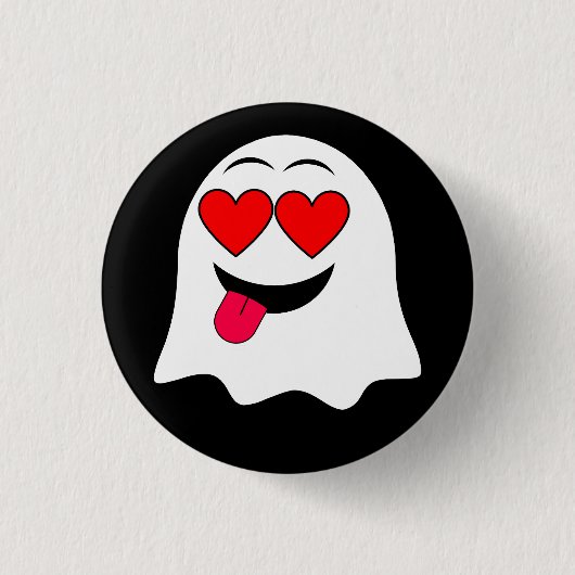 Grappige Ghost emoji! Ronde Button 3,2 Cm (Voorkant)