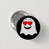 Grappige Ghost emoji! Ronde Button 3,2 Cm (Voorkant /achterkant)