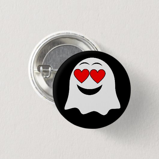 Grappige Ghost emoji! Ronde Button 3,2 Cm (Voorkant /achterkant)