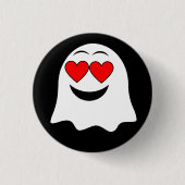 Grappige Ghost emoji! Ronde Button 3,2 Cm (Voorkant)