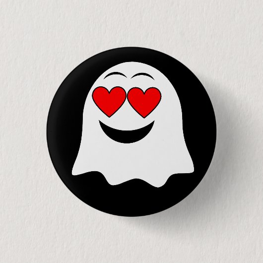 Grappige Ghost emoji! Ronde Button 3,2 Cm (Voorkant)