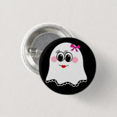 Grappige Ghost emoji! Ronde Button 3,2 Cm (Voorkant /achterkant)