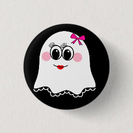 Grappige Ghost emoji! Ronde Button 3,2 Cm