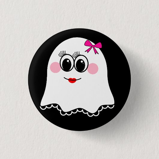 Grappige Ghost emoji! Ronde Button 3,2 Cm (Voorkant)